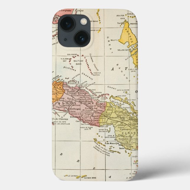 FUNDA DE Case-Mate PARA iPhone MAPA: CUBA, 1900 (Reverso)