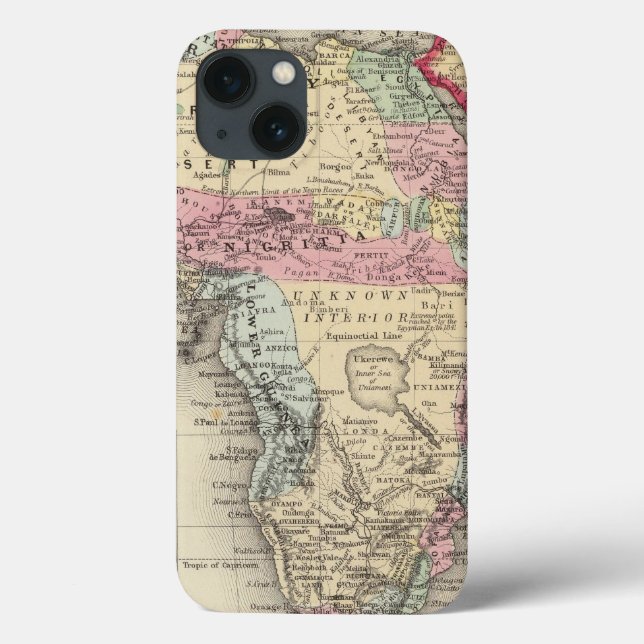 Funda De Case-Mate Para iPhone Mapa de África (Reverso)