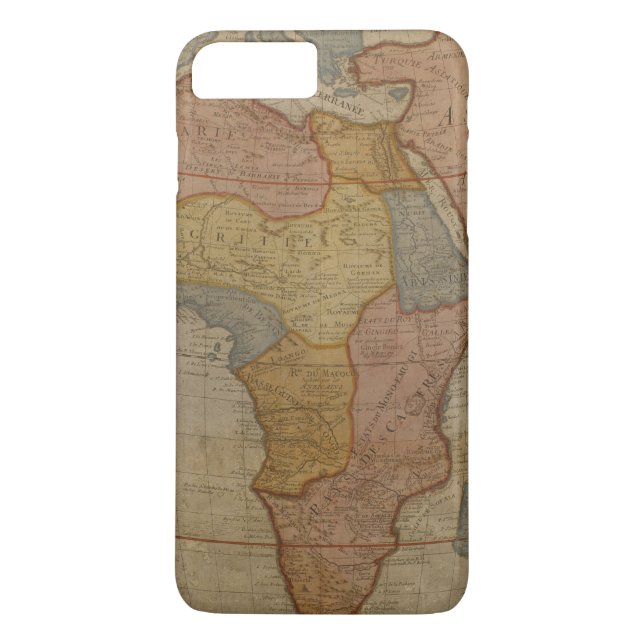 Funda De Case-Mate Para iPhone Mapa de África el | 1700 (Reverso)