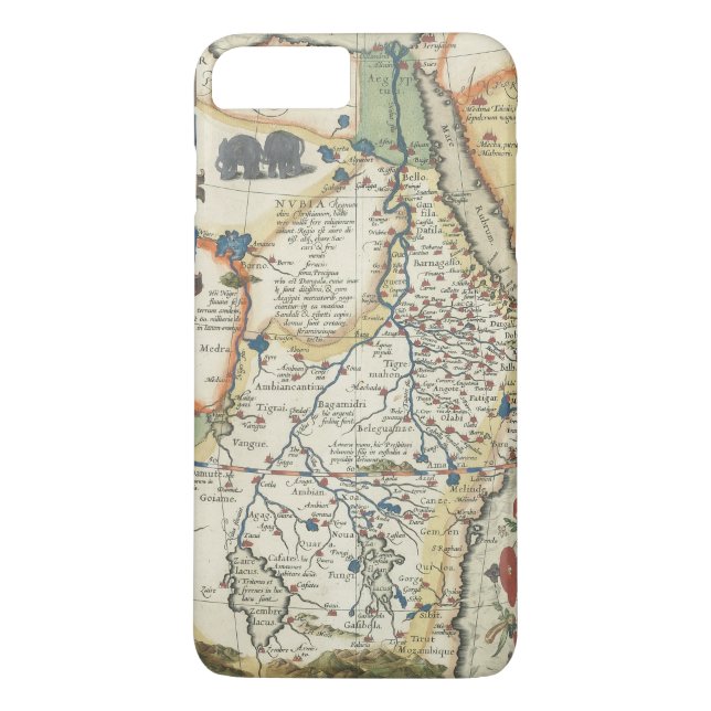 Funda De Case-Mate Para iPhone Mapa de África y de la península árabe (Reverso)