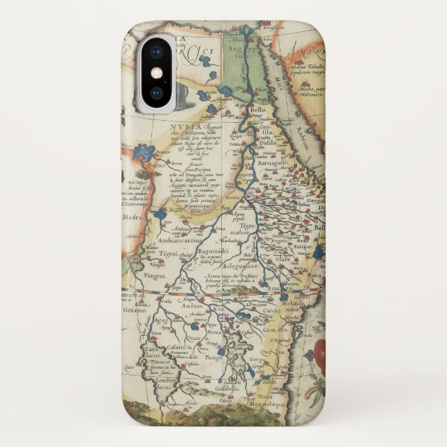 Funda De Case-Mate Para iPhone Mapa de África y de la península árabe (Reverso)
