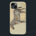 Funda Para iPhone 13 Mapa de África y una cebra<br><div class="desc">Esta obra de arte gustará a cualquier viajero del mundo y amante de los animales. El fondo representa el mapa de África y hay una foto de una cebra encima. En esta imagen,  el borde la convierte en la pieza de arte decorativo perfecta.</div>