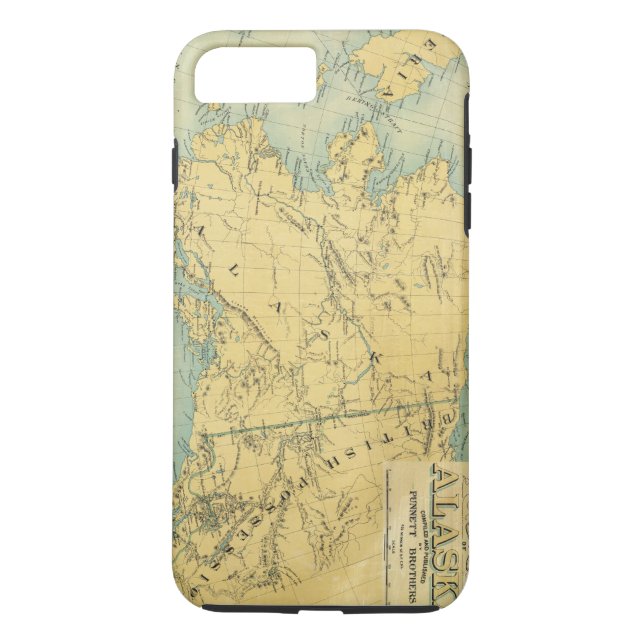 Funda De Case-Mate Para iPhone Mapa de Alaska (Reverso)