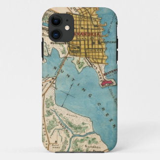 Funda Para iPhone 11 Mapa de Alexandría VA y ciudades vecinas