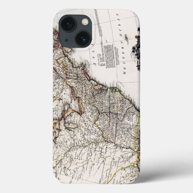FUNDA DE Case-Mate PARA iPhone MAPA DE AMÉRICA, 1809 (Reverso)