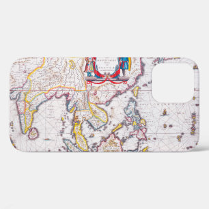 Funda Para iPhone 12 Mapa de antigüedades de India de 1650 iPhone Ca Fu