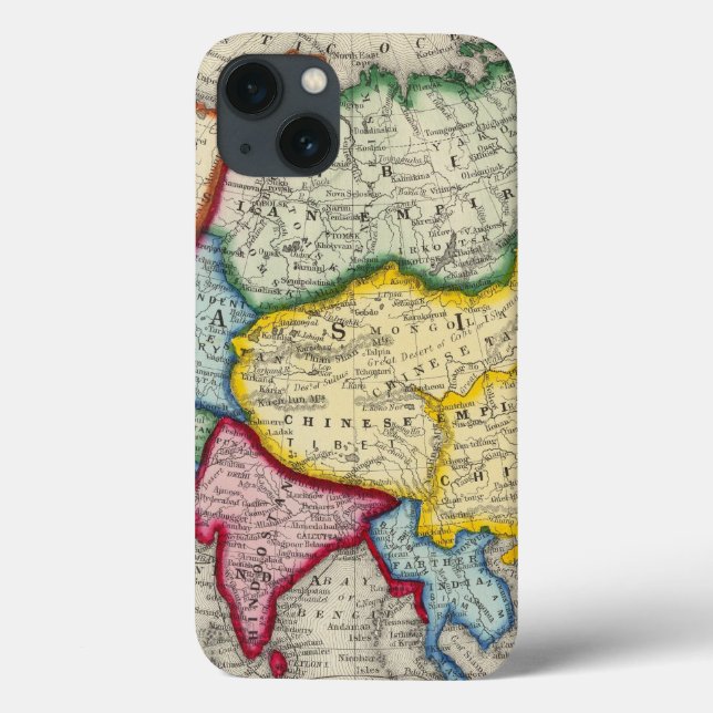 Funda De Case-Mate Para iPhone Mapa de Asia (Reverso)