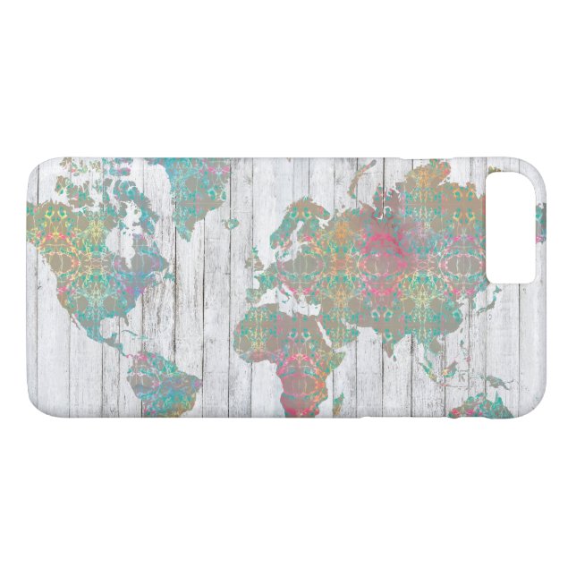 Funda De Case-Mate Para iPhone Mapa de Boho II (Reverso (horizontal))