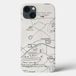 FUNDA PARA iPhone 13 MAPA DE BOSTON-CONCORD, 1775