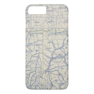 Funda Para iPhone 8 Plus/7 Plus Mapa de camino de la bicicleta de Wisconsin 6
