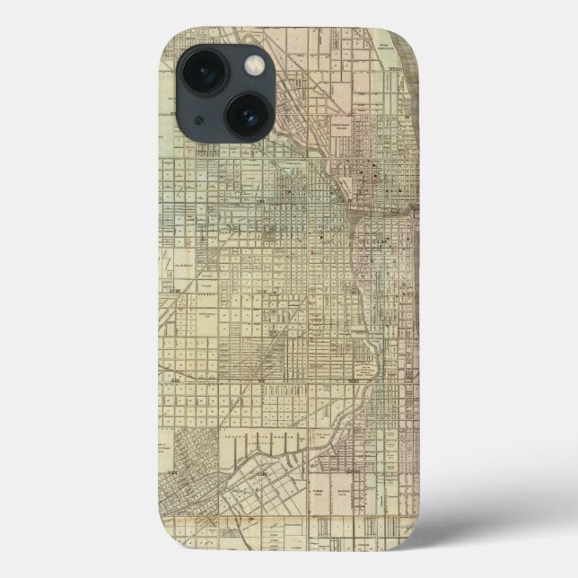 Funda De Case-Mate Para iPhone Mapa de Chicago (Reverso)