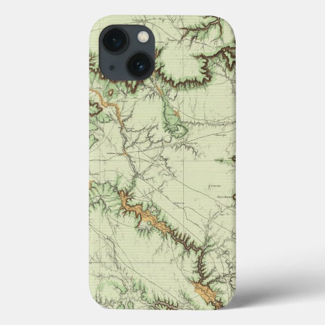 Funda De Case-Mate Para iPhone Mapa de Clasificación de Tierras de Nuevo México (Reverso)