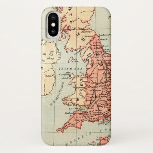 Funda Para iPhone X Mapa de dominios de Guillermo el conquistador