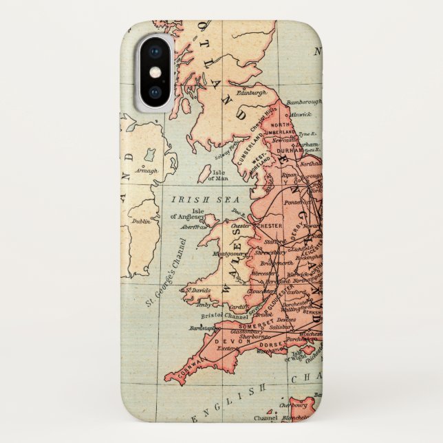 Funda De Case-Mate Para iPhone Mapa de dominios de Guillermo el conquistador (Reverso)