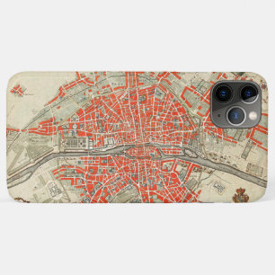 Funda Para iPhone 11 Pro Max Mapa de época de París Francia (1721-1774)