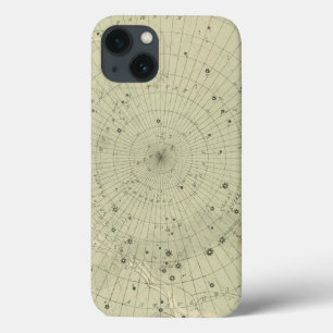 Funda Para iPhone 13 Mapa de estrella de la región polar del sur