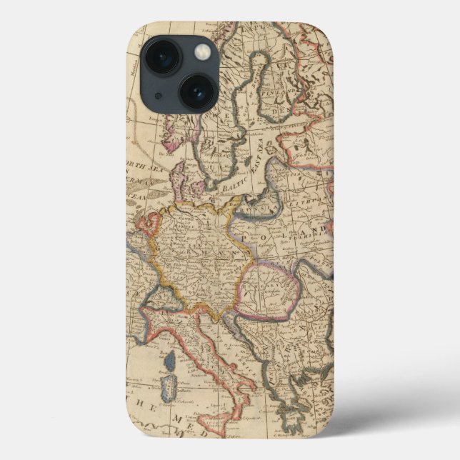 Funda De Case-Mate Para iPhone Mapa de Europa (Reverso)