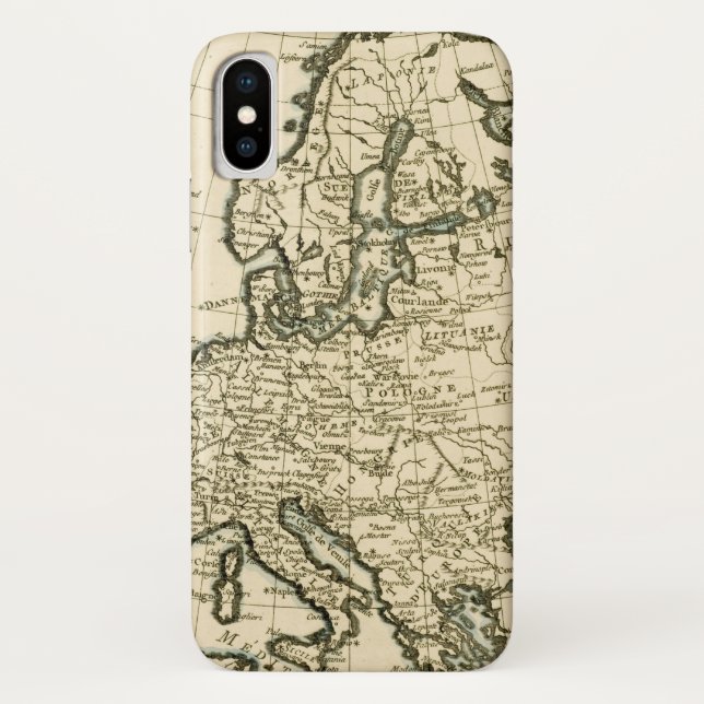 Funda De Case-Mate Para iPhone Mapa de Europa de Guillaume Raynal (Reverso)