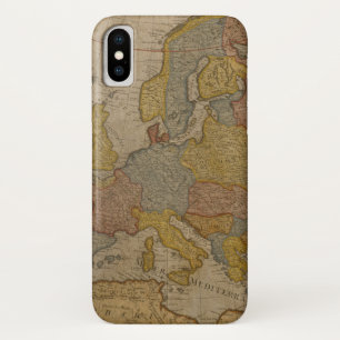 Funda Para iPhone X Mapa de Europa el 1700