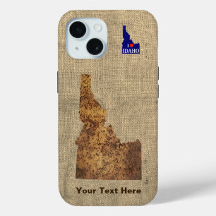 Funda Para iPhone 15 Mapa de Idaho Spud