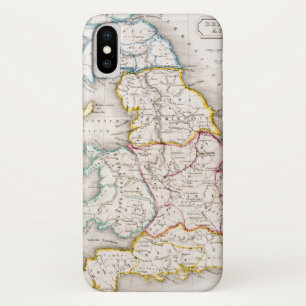 Funda Para iPhone X Mapa de Inglaterra el Britannia Antiqua