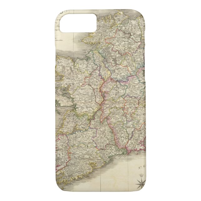 Funda De Case-Mate Para iPhone Mapa de Irlanda (Reverso)