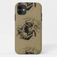 Mapa de la constelación de Taurus por Hevelius cir