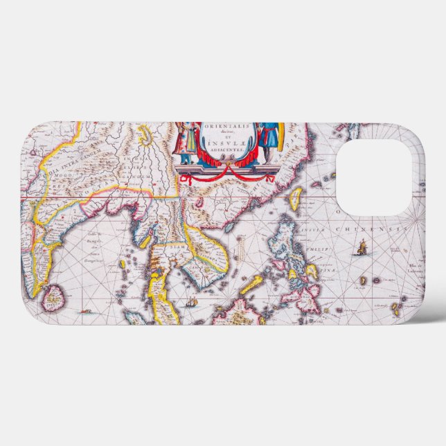 Funda De Case-Mate Para iPhone Mapa de la India de 1650 (Reverso (Horizontal))