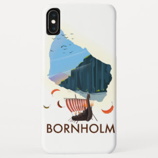 Funda Para iPhone XS Max Mapa de la isla de Bornholm