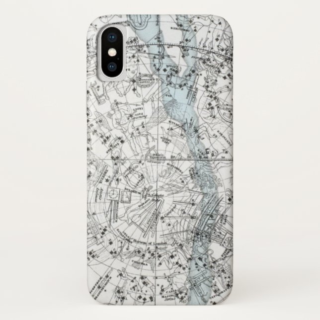 Funda De Case-Mate Para iPhone Mapa de la placa XXVIII del hemisferio meridional (Reverso)