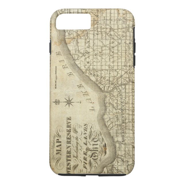 Funda De Case-Mate Para iPhone Mapa de la reserva occidental (Reverso)