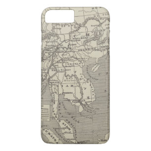 Funda Para iPhone 8 Plus/7 Plus Mapa de la ruta propuesta a China de Birmania