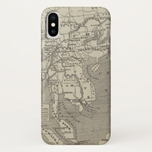 Funda Para iPhone X Mapa de la ruta propuesta a China de Birmania