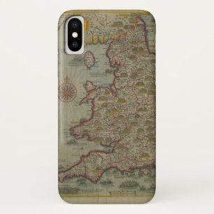 Funda Para iPhone X Mapa de las invasiones de Inglaterra y de Irlanda