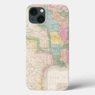 Funda Para iPhone 13 Mapa de los Estados Unidos de Norteamérica
