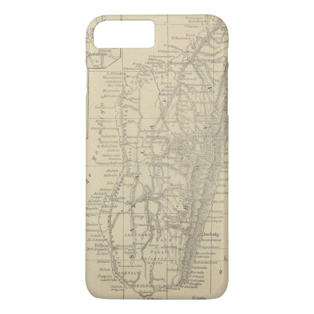 Funda De Case-Mate Para iPhone Mapa de Madagascar (Reverso)