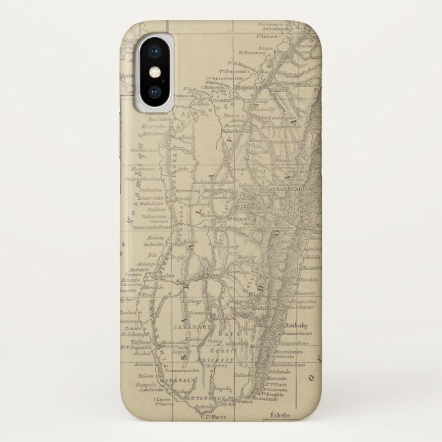 Funda De Case-Mate Para iPhone Mapa de Madagascar (Reverso)
