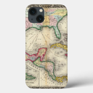 Funda Para iPhone 13 Mapa de México, America Central