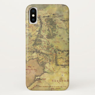 Funda Para iPhone X Mapa de MIDDLE EARTH™ #2