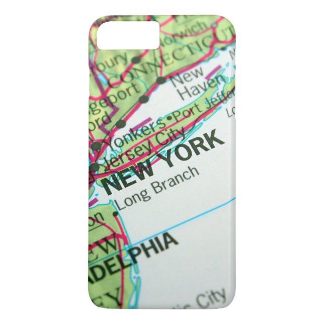 Funda De Case-Mate Para iPhone Mapa de Nueva York (Reverso)