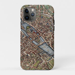 Funda Para iPhone 11 Pro mapa de París ciudad antigua