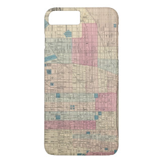 Funda Para iPhone 8 Plus/7 Plus Mapa de Philadelphia, Pennsylvania