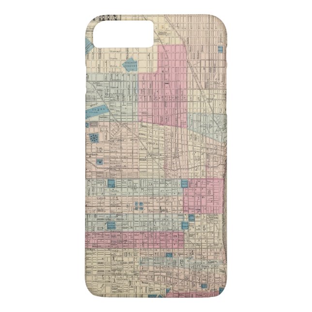 Funda De Case-Mate Para iPhone Mapa de Philadelphia, Pennsylvania (Reverso)