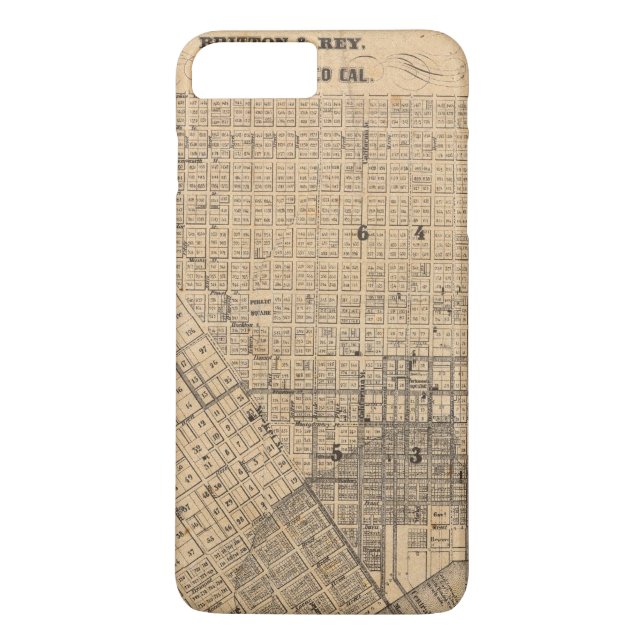 Funda De Case-Mate Para iPhone Mapa de San Francisco (Reverso)