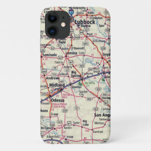 Funda Para iPhone 11 Mapa de Texas Occidental