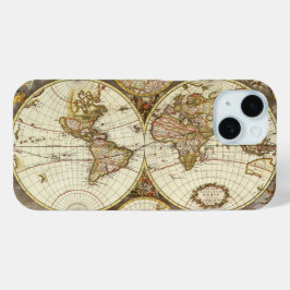 Funda Para iPhone 15 Mapa del Antiguo Mundo de Frederick de Wit, c. 168