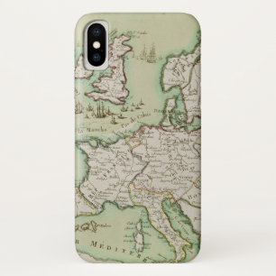 Funda Para iPhone X Mapa del ataque naval contra Inglaterra de