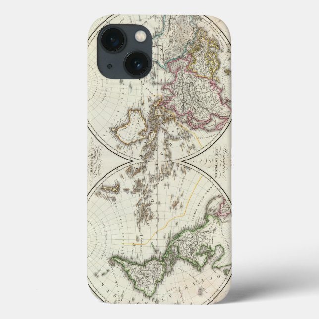 Funda De Case-Mate Para iPhone Mapa del Atlas de París (Reverso)