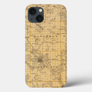 Funda Para iPhone 13 Mapa del condado de Freeborn, Minnesota