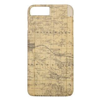 Funda Para iPhone 8 Plus/7 Plus Mapa del condado de Olmsted, Minnesota